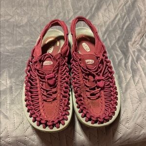 Keen Maroon Woven Sandals